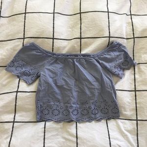 Off Shoulder Cropped Top